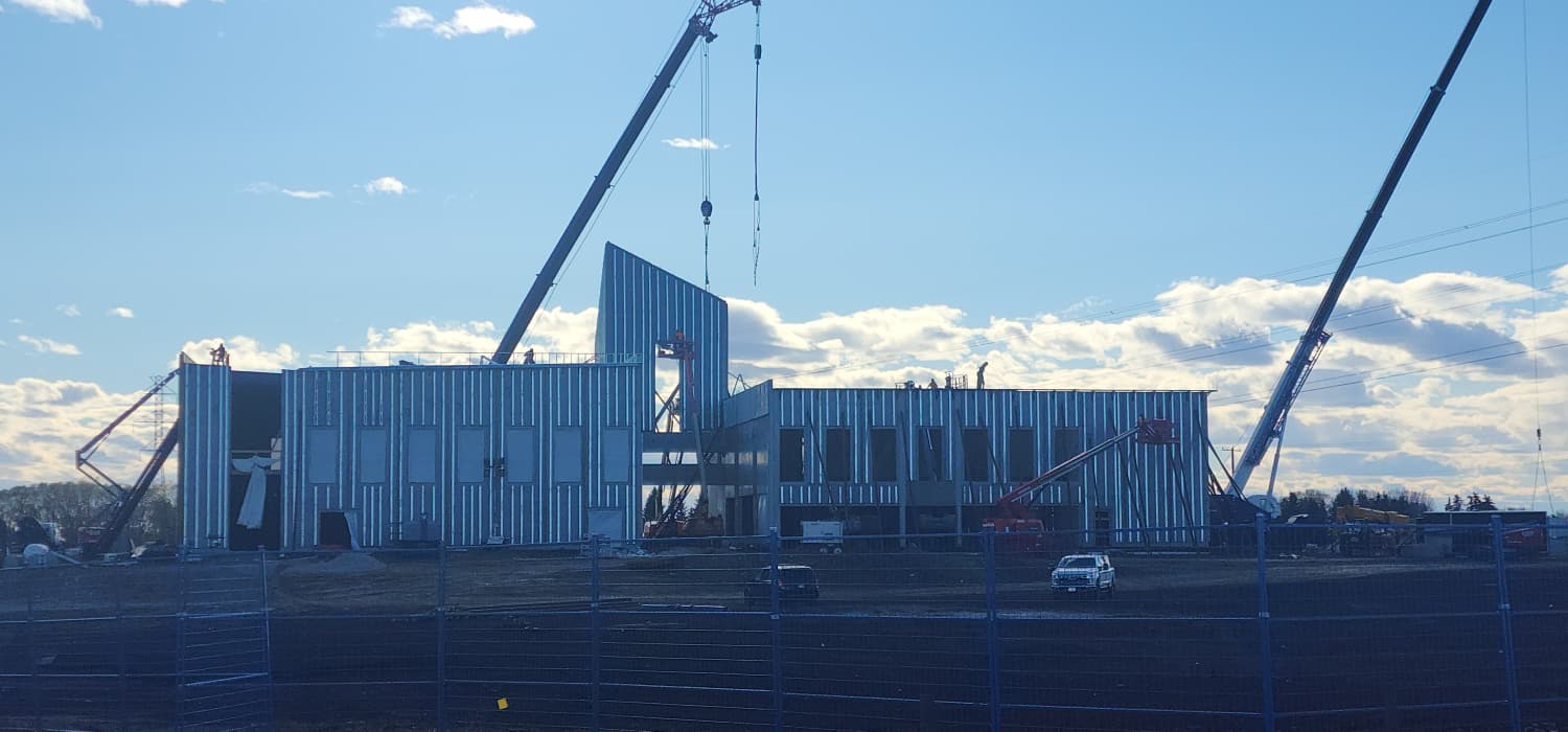 Crescent spire stands tall